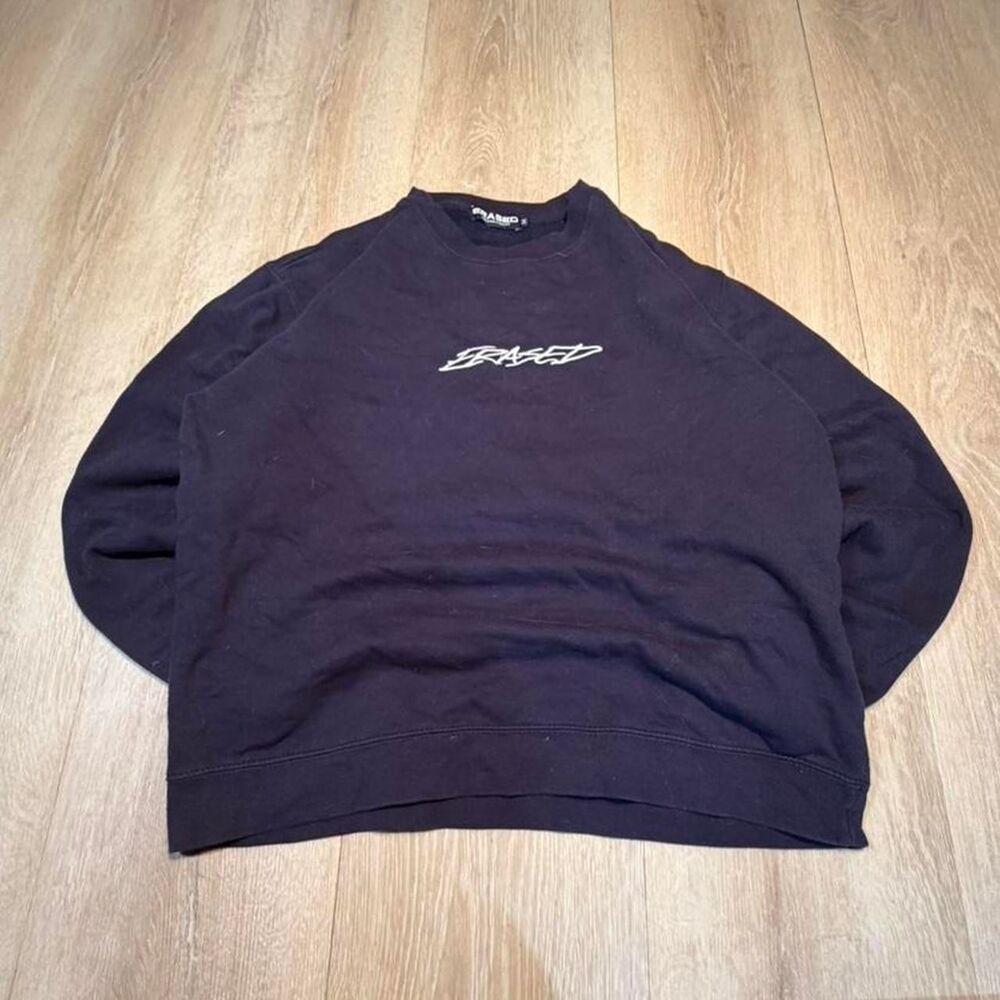 Erased-project Men's Navy and Black Sweatshirt